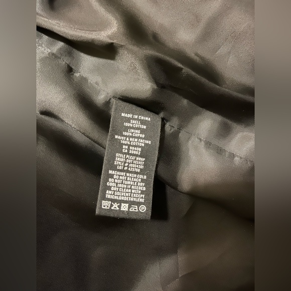 NWT - Theory Pleated Wrap Skirt in Dot Velvet - Picture 5 of 5